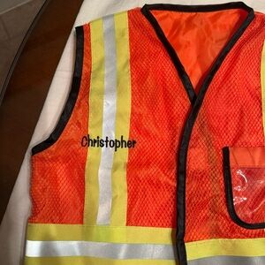 High-Visibility Safety Vest - Orange